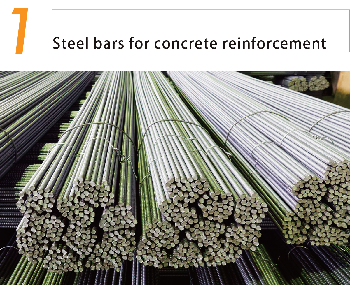 1.Steel bars for concrete reinforcement